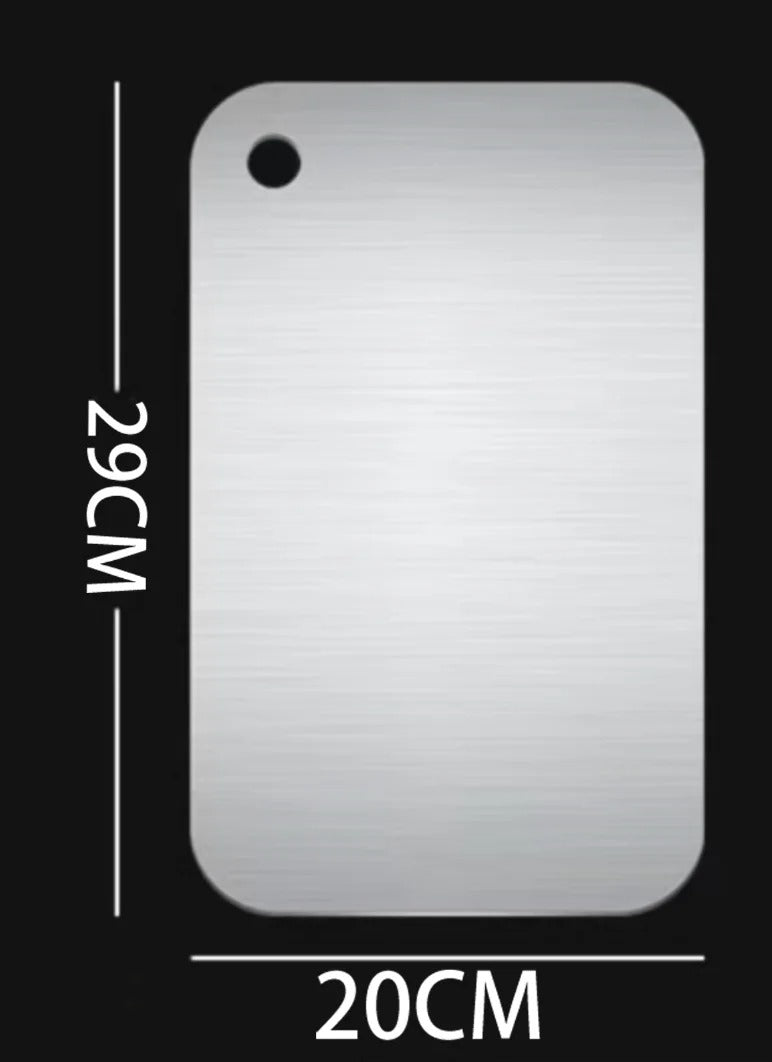 Titanium Cutting Board for Kitchen | Double-Sided 304 Stainless Steel, Heavy Duty Meat & Vegetable Chopping Board