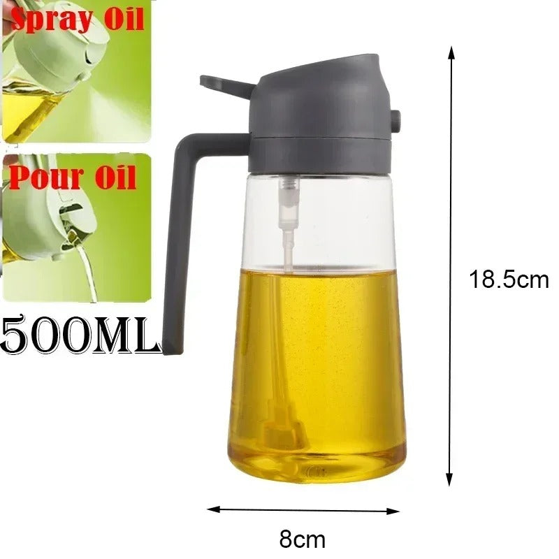 Oil Spray Bottle for Cooking | Leakproof Glass Olive Oil Sprayer for Air Fryer, Kitchen Oil Dispenser