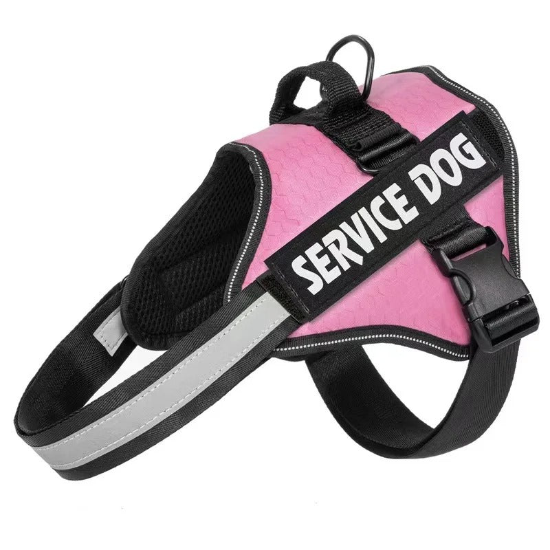 Dog Harness & Tug Belt – Chest Strap for Medium & Large Dogs | Explosion-Proof Golden Hair Bucket Design