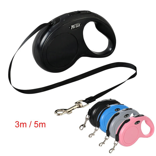 Automatic Retractable Pet Leash – 3m & 5m Nylon Dog & Cat Leash for Small & Medium Pets, Walking & Running