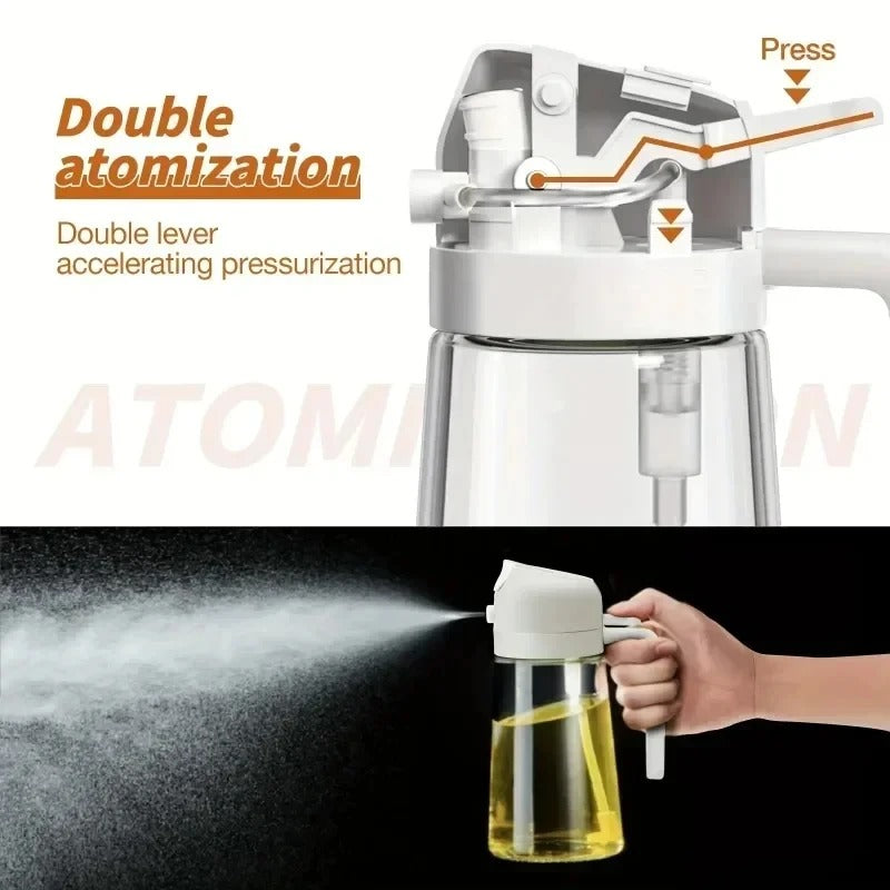 Oil Spray Bottle for Cooking | Leakproof Glass Olive Oil Sprayer for Air Fryer, Kitchen Oil Dispenser