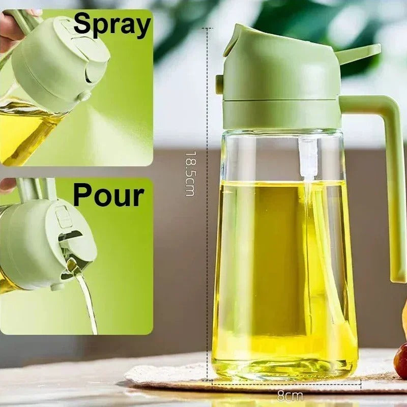 Oil Spray Bottle for Cooking | Leakproof Glass Olive Oil Sprayer for Air Fryer, Kitchen Oil Dispenser
