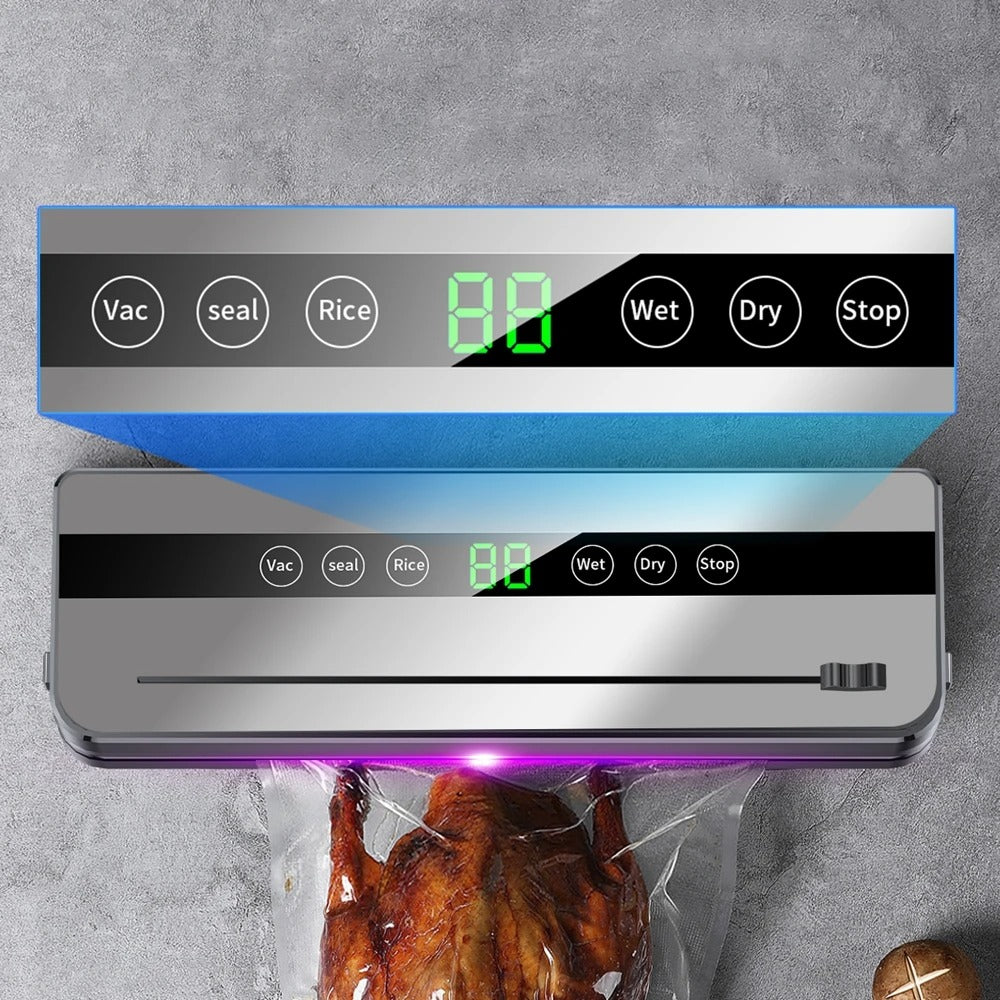 Electric Vacuum Sealer Machine | Food Saver with Touch Control, Built-in Cutter, Dry & Moist Sealing