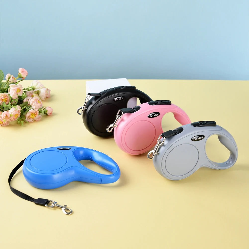 Automatic Retractable Pet Leash – 3m & 5m Nylon Dog & Cat Leash for Small & Medium Pets, Walking & Running