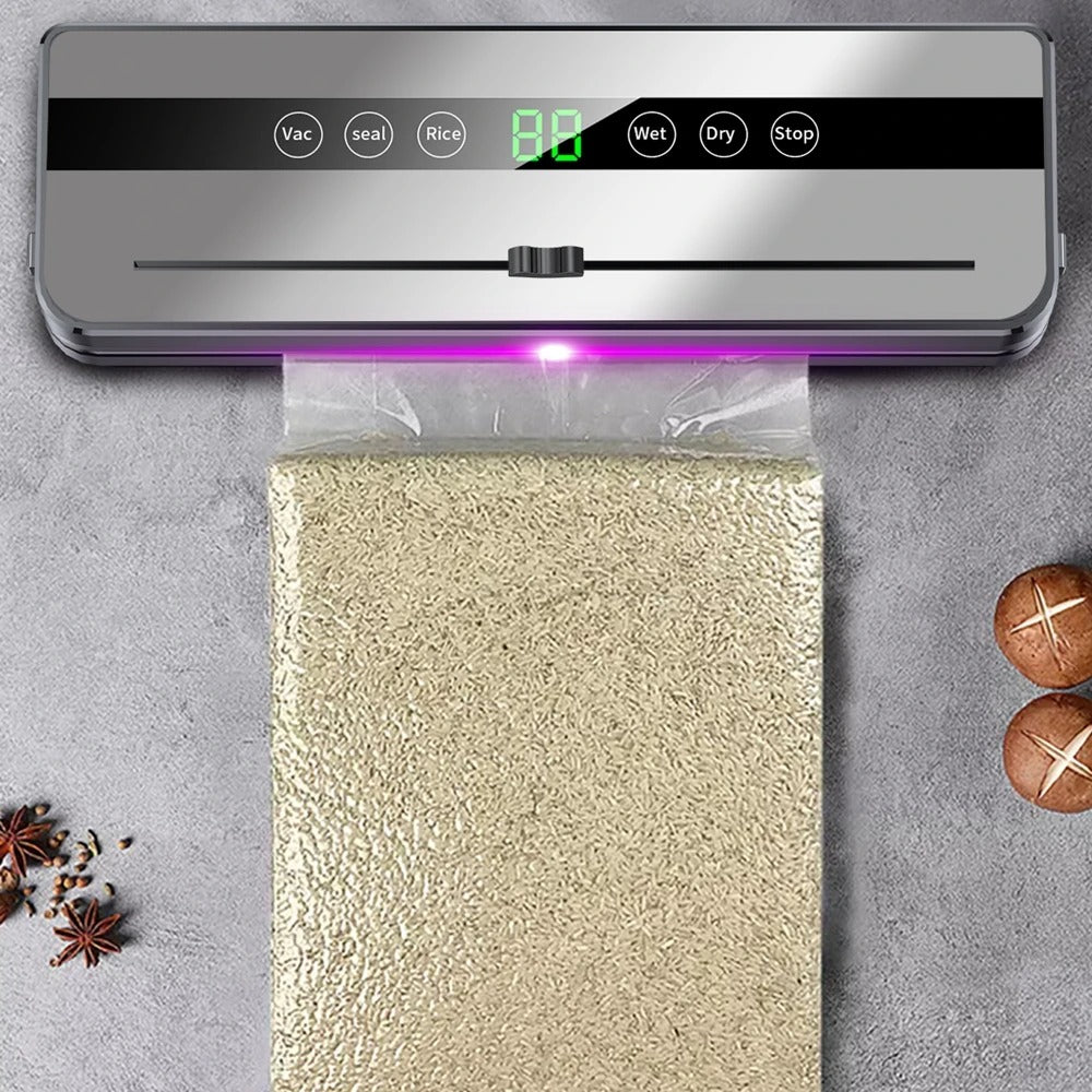 Electric Vacuum Sealer Machine | Food Saver with Touch Control, Built-in Cutter, Dry & Moist Sealing