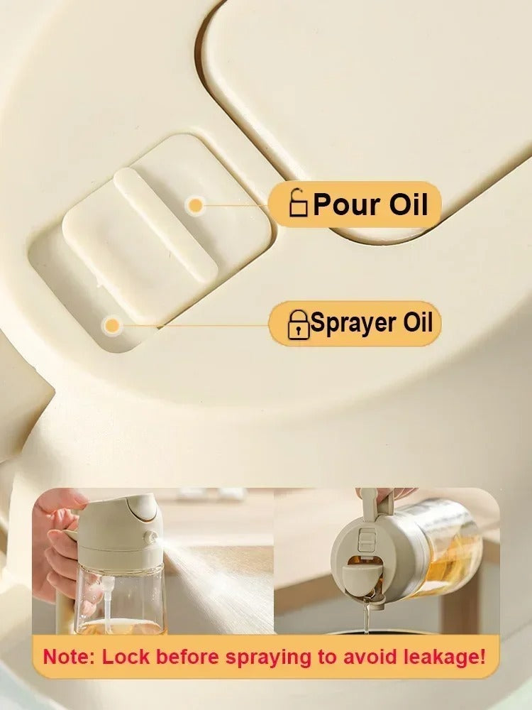 Oil Spray Bottle for Cooking | Leakproof Glass Olive Oil Sprayer for Air Fryer, Kitchen Oil Dispenser