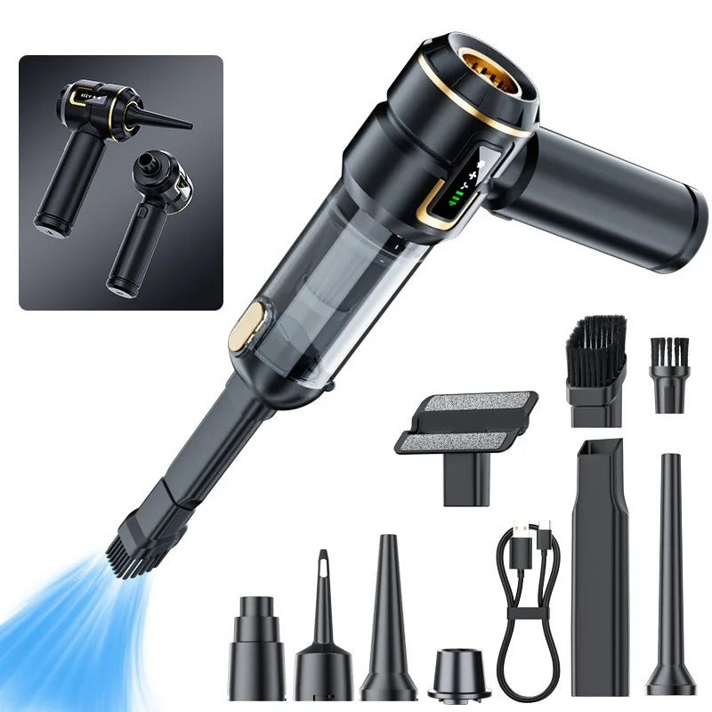 Aspirapolvere per Auto, Compact Cordless Vacuum Cleaner, Powerful 3-in-1 Rechargeable Cleaner for Car, Home and Pet Hair