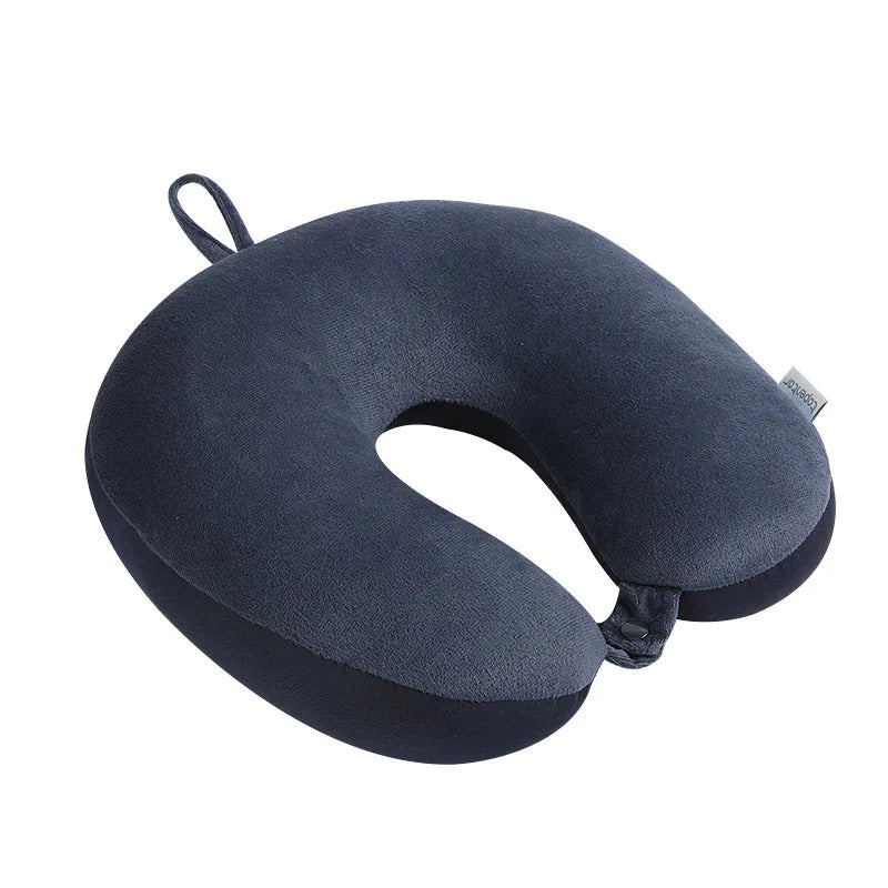 Memory Foam Travel Neck Pillow | Soft Car Headrest Cushion for Airplane, Office & Home Use