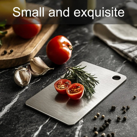 Titanium Cutting Board for Kitchen | Double-Sided 304 Stainless Steel, Heavy Duty Meat & Vegetable Chopping Board