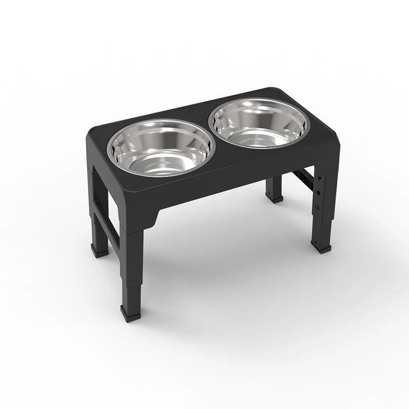 BOOTEELY Adjustable Elevated Dog Bowls – Double Stainless Steel Feeder for Small, Medium & Large Dogs
