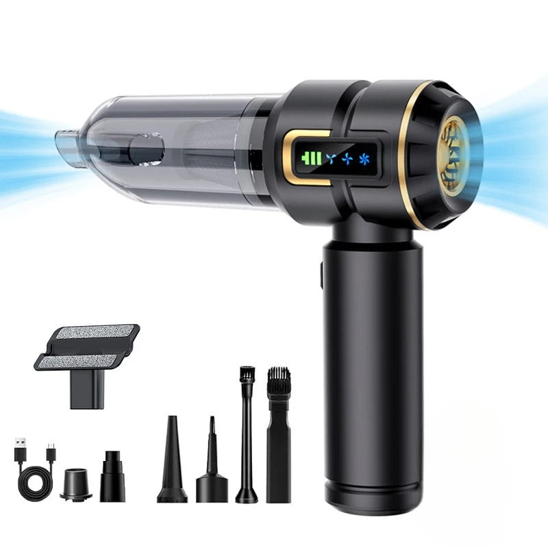 Aspirapolvere per Auto, Compact Cordless Vacuum Cleaner, Powerful 3-in-1 Rechargeable Cleaner for Car, Home and Pet Hair